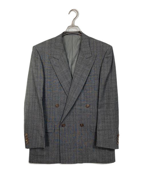 Burberry's（バーバリーズ）Burberry's (バーバリーズ) グレンチェックダブルジャケットセットアップスーツ グレー サイズ:A6の古着・服飾アイテム