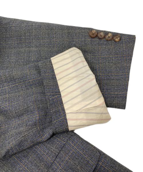 Burberry's（バーバリーズ）Burberry's (バーバリーズ) グレンチェックダブルジャケットセットアップスーツ グレー サイズ:A6の古着・服飾アイテム