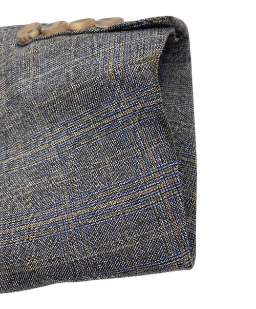 Burberry's（バーバリーズ）Burberry's (バーバリーズ) グレンチェックダブルジャケットセットアップスーツ グレー サイズ:A6の古着・服飾アイテム