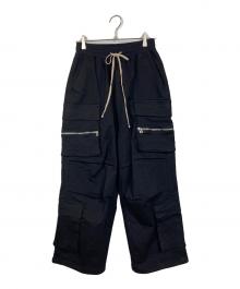 DANKE SCHON（ダンケ シェーン）の古着「PREMIUM SUPER STRETCH TC BLACK WIDE ZIP POCKET PANT」｜ブラック