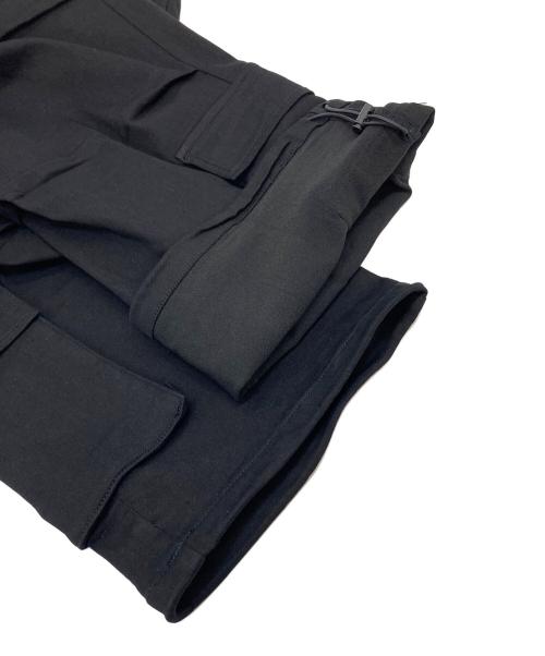 DANKE SCHON（ダンケ シェーン）DANKE SCHON (ダンケ シェーン) PREMIUM SUPER STRETCH TC BLACK WIDE ZIP POCKET PANT ブラック サイズ:28 未使用品の古着・服飾アイテム