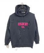 GIVENCHYジバンシィ）の古着「デストロイパーカー　フーディー」｜ブラック