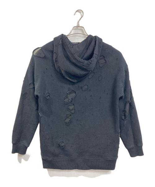 GIVENCHY（ジバンシィ）GIVENCHY (ジバンシィ) デストロイパーカー　フーディー ブラック サイズ:XSの古着・服飾アイテム