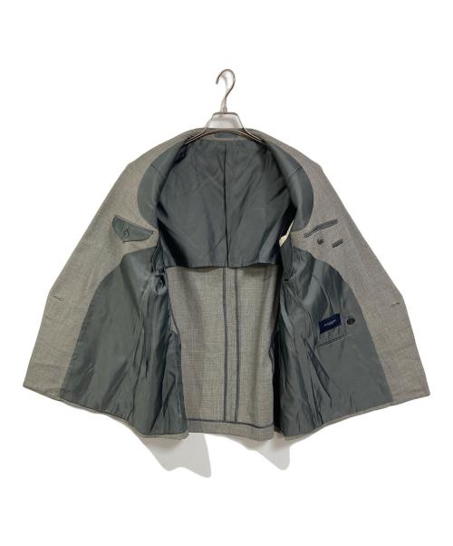 BURBERRY LONDON（バーバリーロンドン）BURBERRY LONDON (バーバリーロンドン) 銀釦ダブルジャケット　アウター　ライトアウター　日本製 グレー サイズ:175の古着・服飾アイテム