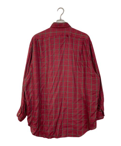 POLO RALPH LAUREN（ポロ・ラルフローレン）POLO RALPH LAUREN (ポロ・ラルフローレン) 【古着】チェックレーヨンシャツ レッド サイズ:XLの古着・服飾アイテム