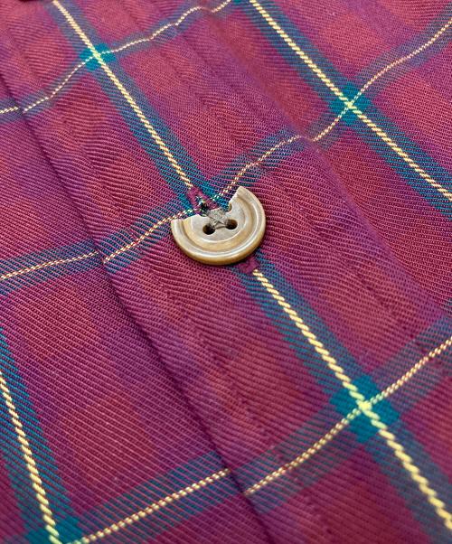 POLO RALPH LAUREN（ポロ・ラルフローレン）POLO RALPH LAUREN (ポロ・ラルフローレン) 【古着】チェックレーヨンシャツ レッド サイズ:XLの古着・服飾アイテム