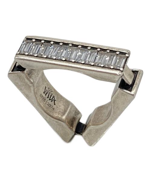 WTLA（ダブリューティーエルエー）WTLA (ダブリューティーエルエー) Montage Ring LARGE シルバー925 VINTAGE FINISH BLACK サイズ:14−15号の古着・服飾アイテム