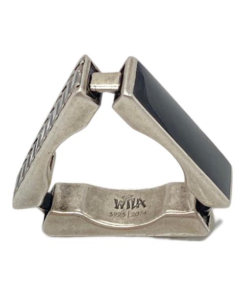 WTLA（ダブリューティーエルエー）WTLA (ダブリューティーエルエー) Montage Ring LARGE シルバー925 VINTAGE FINISH BLACK サイズ:14−15号の古着・服飾アイテム