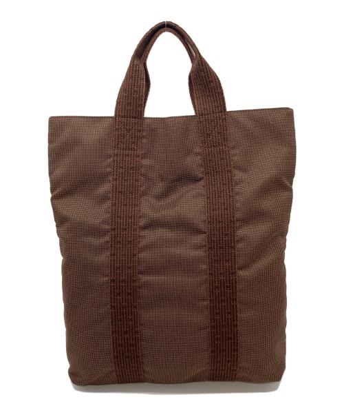 HERMES（エルメス）HERMES (エルメス) エールライン カバス トートバッグ ブラウン サイズ:実寸参照の古着・服飾アイテム
