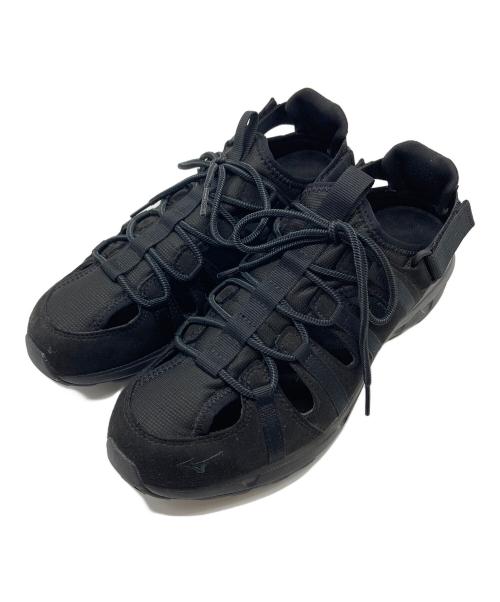 MIZUNO（ミズノ）MIZUNO (ミズノ) ウエーブエボークスウィッチスエード　スポーツ　アウトドア　サンダル ブラック サイズ:US 8.5の古着・服飾アイテム