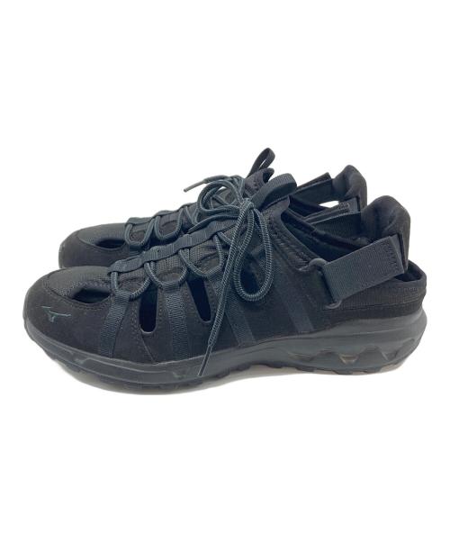 MIZUNO（ミズノ）MIZUNO (ミズノ) ウエーブエボークスウィッチスエード　スポーツ　アウトドア　サンダル ブラック サイズ:US 8.5の古着・服飾アイテム