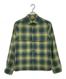 G-STAR RAW（ジースターロゥ）の古着「チェックネルシャツ　長袖シャツ」｜イエロー