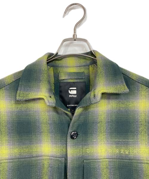 G-STAR RAW（ジースターロゥ）G-STAR RAW (ジースターロゥ) チェックネルシャツ　長袖シャツ イエロー サイズ:XSの古着・服飾アイテム