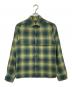 G-STAR RAW（ジースターロゥ）の古着「チェックネルシャツ　長袖シャツ」｜イエロー
