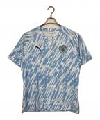 PUMAプーマ）の古着「マンチェスターシティ 25/26 プレマッチ シャツ 半袖　スポーツ　アウトドア」｜スカイブルー