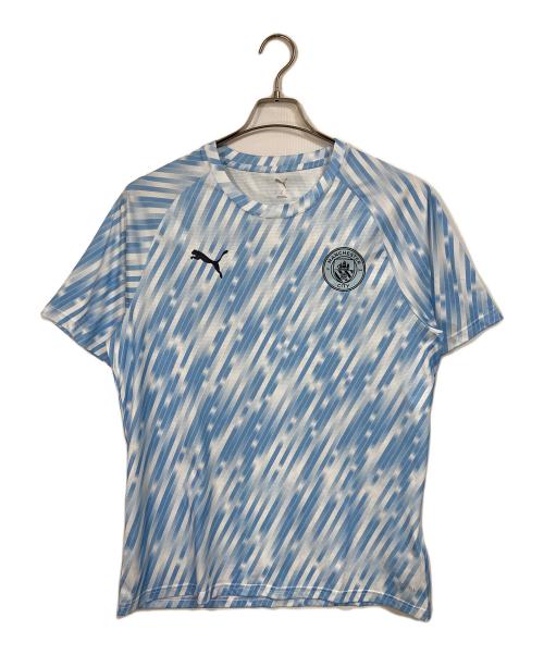 PUMA（プーマ）PUMA (プーマ) マンチェスターシティ 25/26 プレマッチ シャツ 半袖　スポーツ　アウトドア スカイブルー サイズ:Lの古着・服飾アイテム