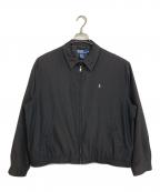 POLO RALPH LAURENポロ・ラルフローレン）の古着「【古着】スイングトップ　ポニー刺繍　アウター　ライトアウター」｜ブラック