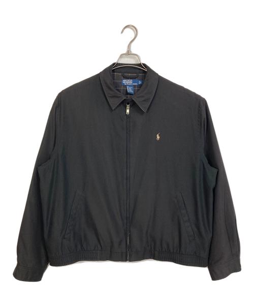POLO RALPH LAUREN（ポロ・ラルフローレン）POLO RALPH LAUREN (ポロ・ラルフローレン) 【古着】スイングトップ　ポニー刺繍　アウター　ライトアウター ブラック サイズ:Lの古着・服飾アイテム