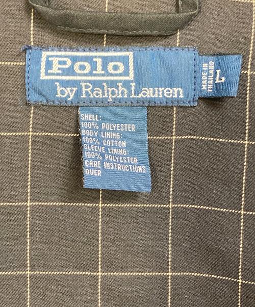 POLO RALPH LAUREN（ポロ・ラルフローレン）POLO RALPH LAUREN (ポロ・ラルフローレン) 【古着】スイングトップ　ポニー刺繍　アウター　ライトアウター ブラック サイズ:Lの古着・服飾アイテム