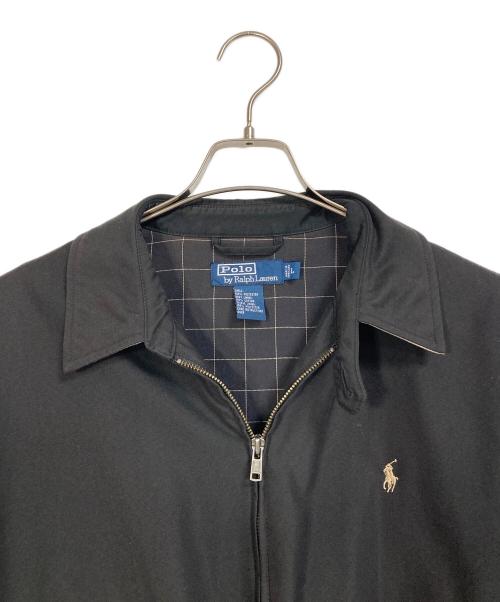 POLO RALPH LAUREN（ポロ・ラルフローレン）POLO RALPH LAUREN (ポロ・ラルフローレン) 【古着】スイングトップ　ポニー刺繍　アウター　ライトアウター ブラック サイズ:Lの古着・服飾アイテム