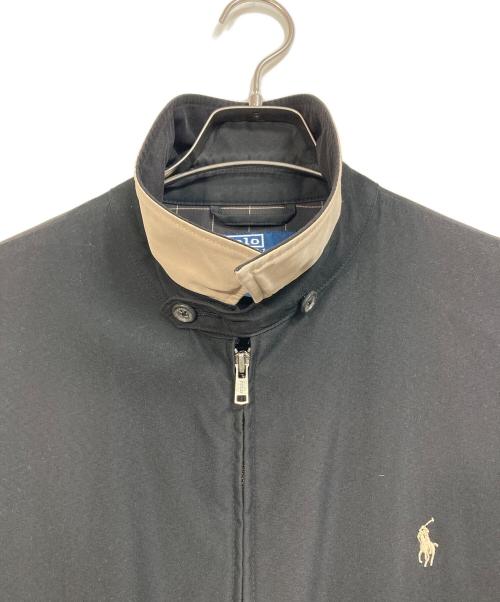 POLO RALPH LAUREN（ポロ・ラルフローレン）POLO RALPH LAUREN (ポロ・ラルフローレン) 【古着】スイングトップ　ポニー刺繍　アウター　ライトアウター ブラック サイズ:Lの古着・服飾アイテム