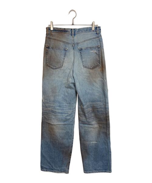 HELL BLAU（ヘルブラウ）hell blau (ヘルブラウ) ダメージデニムパンツ　日本製 インディゴ サイズ:2の古着・服飾アイテム