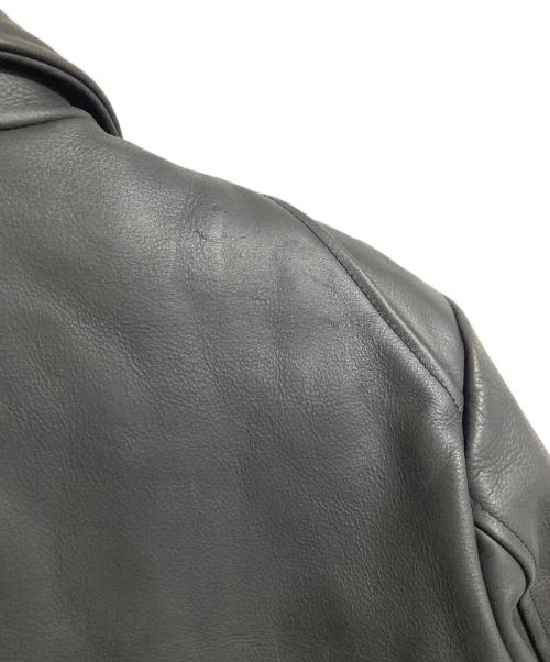 neels（ニールス）neels (ニールス) BLOUSONコラボ 襟付きシングルライダースジャケット　レザージャケット　カウレザー　牛革　エディフィス取扱 ブラック サイズ:Mの古着・服飾アイテム