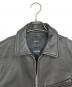 neels (ニールス) BLOUSONコラボ 襟付きシングルライダースジャケット　レザージャケット　カウレザー　牛革　エディフィス取扱 ブラック サイズ:M：13000円