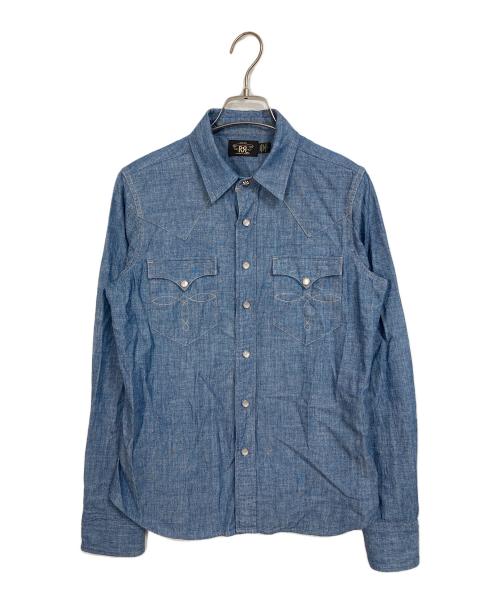 RRL（ダブルアールエル）RRL (ダブルアールエル) ウェスタンシャンブレーシャツ　長袖シャツ インディゴ サイズ:2の古着・服飾アイテム