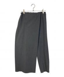 mizuiro-ind（ミズイロインド）の古着「26AW レイヤードラップパンツ　デザインパンツ　日本製」｜グレー