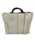 EPOR（エポール）の古着「BAMBOO BAG Medium  バンブーバッグ　ミディアム　ハンドバッグ　ショルダーバッグ　2WAYバッグ」｜ホワイト