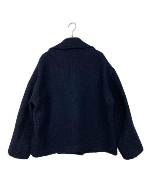 Demi-Luxe Beams（デミルクス ビームス）Demi-Luxe Beams (デミルクス ビームス) ループツイード ピーコート ネイビー サイズ:38 未使用品の古着・服飾アイテム