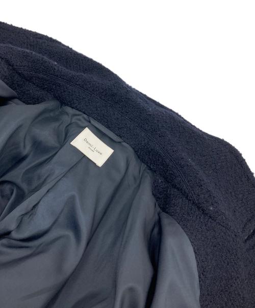 Demi-Luxe Beams（デミルクス ビームス）Demi-Luxe Beams (デミルクス ビームス) ループツイード ピーコート ネイビー サイズ:38 未使用品の古着・服飾アイテム