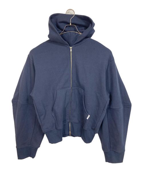 ESIÓ（エシオ）esio (エシオ) Edge forme ZIP hoodie  エッジフォルムジップフーディー  パーカー　ダブルジップ ネイビー サイズ:FREEの古着・服飾アイテム