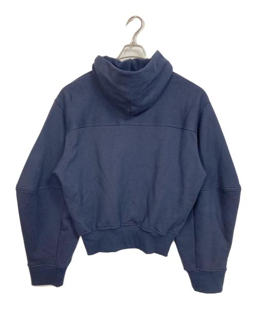 ESIÓ（エシオ）esio (エシオ) Edge forme ZIP hoodie  エッジフォルムジップフーディー  パーカー　ダブルジップ ネイビー サイズ:FREEの古着・服飾アイテム