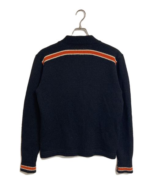 BANKROBBER（バンクロバー）BANKROBBER (バンクロバー) VIRGIL CAINE レタードニットカーディガン　日本製 ブラック サイズ:Sの古着・服飾アイテム