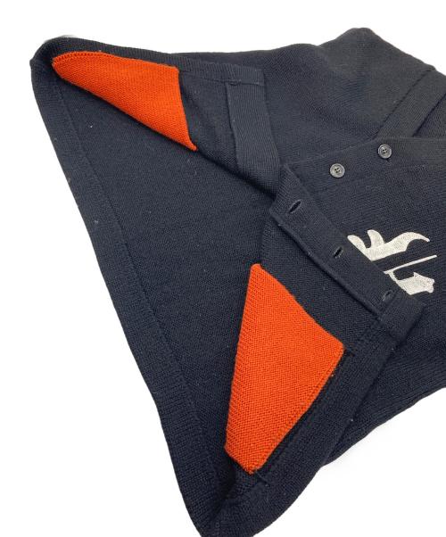 BANKROBBER（バンクロバー）BANKROBBER (バンクロバー) VIRGIL CAINE レタードニットカーディガン　日本製 ブラック サイズ:Sの古着・服飾アイテム