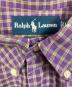 中古・古着 RALPH LAUREN (ラルフローレン) 【古着】チェックBDシャツ　ポニー刺繍　長袖シャツ パープル サイズ:L：5000円