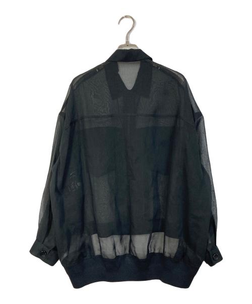 STUMBLY（スタンブリ―）STUMBLY (スタンブリ―) 25SS シアー オーガンジー ジャケット ブラック サイズ:38の古着・服飾アイテム