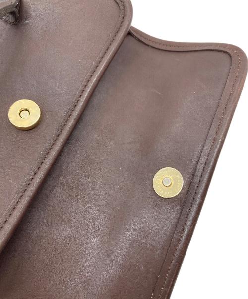 COACH（コーチ）COACH (コーチ) 【OLD】ローリー フラップ トートバッグ　ミニバッグ　レザーバッグ　OLD COACH ブラウン サイズ:実寸参照の古着・服飾アイテム