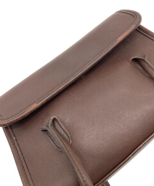 COACH（コーチ）COACH (コーチ) 【OLD】ローリー フラップ トートバッグ　ミニバッグ　レザーバッグ　OLD COACH ブラウン サイズ:実寸参照の古着・服飾アイテム