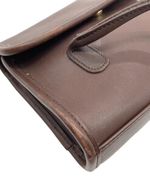 COACH（コーチ）COACH (コーチ) 【OLD】ローリー フラップ トートバッグ　ミニバッグ　レザーバッグ　OLD COACH ブラウン サイズ:実寸参照の古着・服飾アイテム