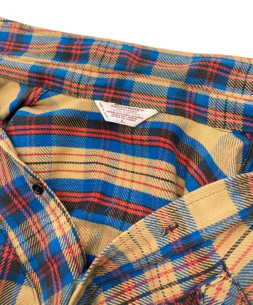FROSTPROOF（フロントプルーフ）FROSTPROOF (フロントプルーフ) 【古着】ネルシャツ　長袖シャツ　チェックシャツ　70s  70年代　USA製 ブラウン サイズ:Lの古着・服飾アイテム