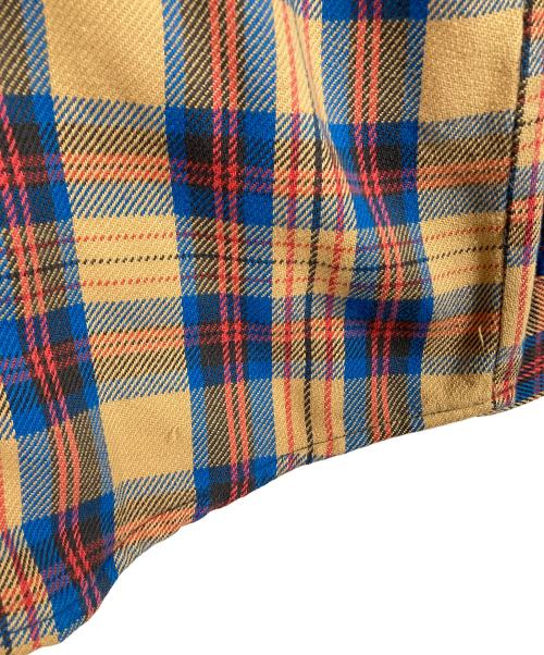 FROSTPROOF（フロントプルーフ）FROSTPROOF (フロントプルーフ) 【古着】ネルシャツ　長袖シャツ　チェックシャツ　70s  70年代　USA製 ブラウン サイズ:Lの古着・服飾アイテム
