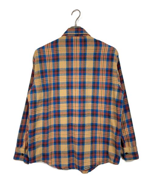 FROSTPROOF（フロントプルーフ）FROSTPROOF (フロントプルーフ) 【古着】ネルシャツ　長袖シャツ　チェックシャツ　70s  70年代　USA製 ブラウン サイズ:Lの古着・服飾アイテム