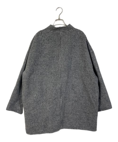 SOEJU（ソージュ）SOEJU (ソージュ) ウールリバーミディコート ホワイト×ブラック サイズ:FREE 未使用品の古着・服飾アイテム