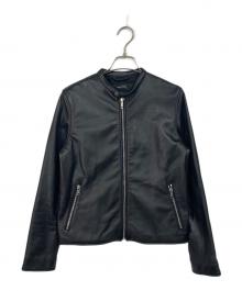 JOURNAL STANDARD（ジャーナルスタンダード）の古着「シープレザーシングルライダースブルゾン」｜ブラック