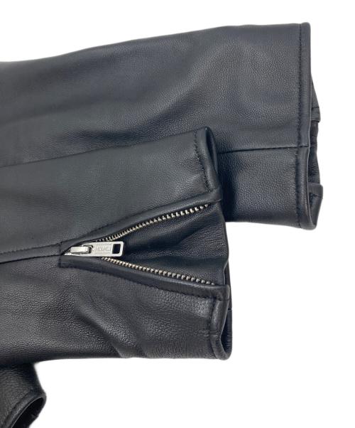 JOURNAL STANDARD（ジャーナルスタンダード）JOURNAL STANDARD (ジャーナルスタンダード) シープレザーシングルライダースブルゾン ブラック サイズ:Mの古着・服飾アイテム
