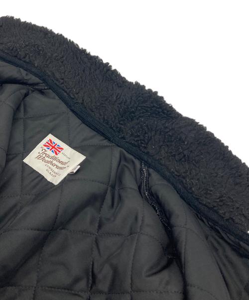 Traditional Weatherwear（トラディショナルウェザーウェア）Traditional Weatherwear (トラディショナルウェザーウェア) VANDON ボアコート ブラック サイズ:34の古着・服飾アイテム
