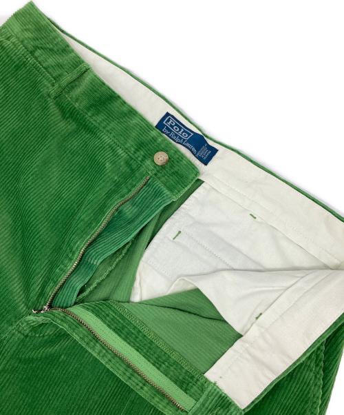 POLO RALPH LAUREN（ポロ・ラルフローレン）POLO RALPH LAUREN (ポロ・ラルフローレン) コーデュロイパンツ　ライトグリーン　黄緑 グリーン サイズ:36/32の古着・服飾アイテム